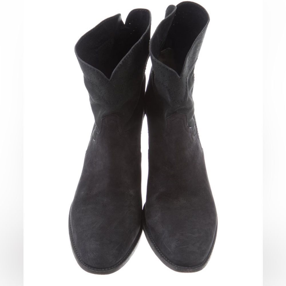 Sartore Women's Black Suede western style Ankle Boots size 7 - Picture 6 of 14